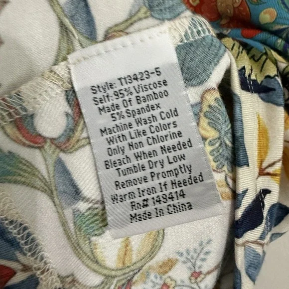 Johnny Was The Janie Favorite Short Sleeve Crew Neck Swing Tee Large - Picture 5 of 7